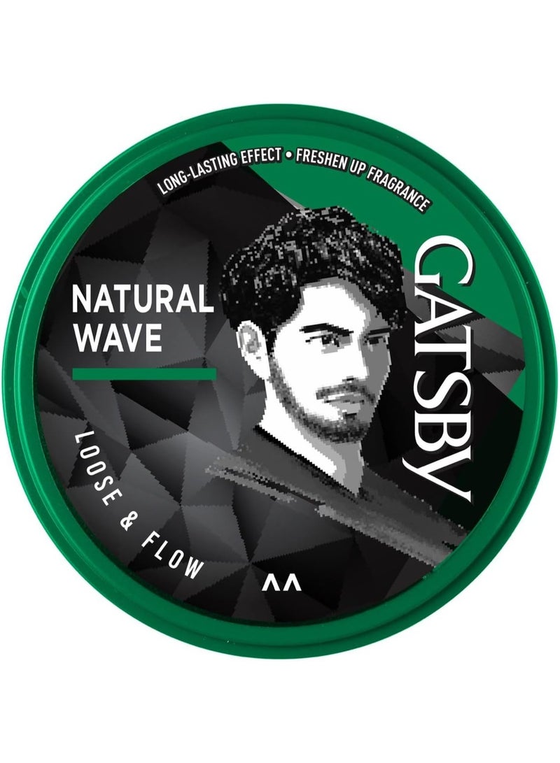 Gatsby Hair Styling Wax Loose & Flow | Creates a Three-Dimensional Style With Twists and Flicks | 75gm - Image 1